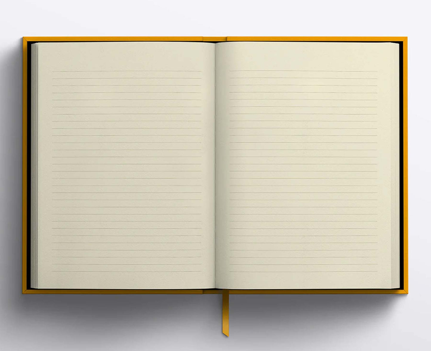 Blank Canvas Yellow A5 Hardback Lined Notebook