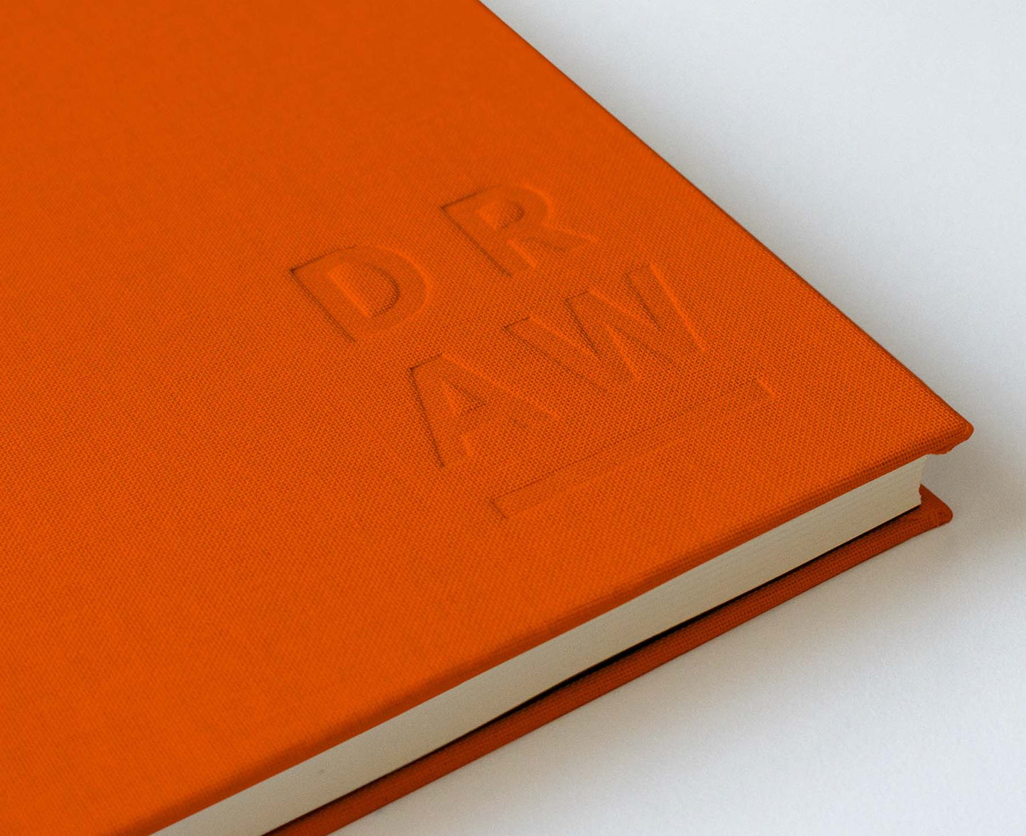 Blank Canvas Orange A5 Hardback Plain Notebook