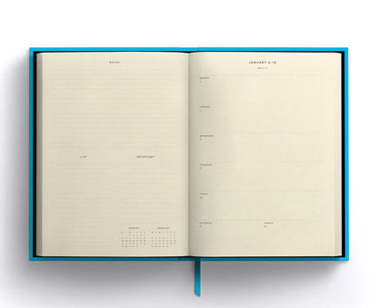 Blank Canvas Turquoise 2025 Diary