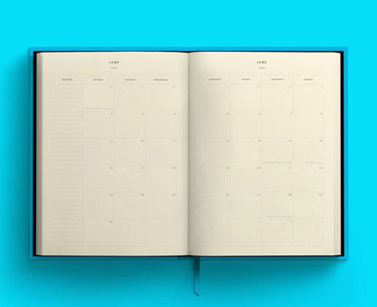 Blank Canvas Turquoise 2025 Diary