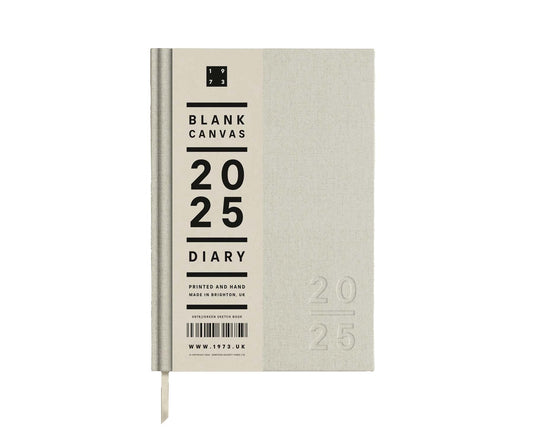 Blank Canvas Ivory 2025 Diary