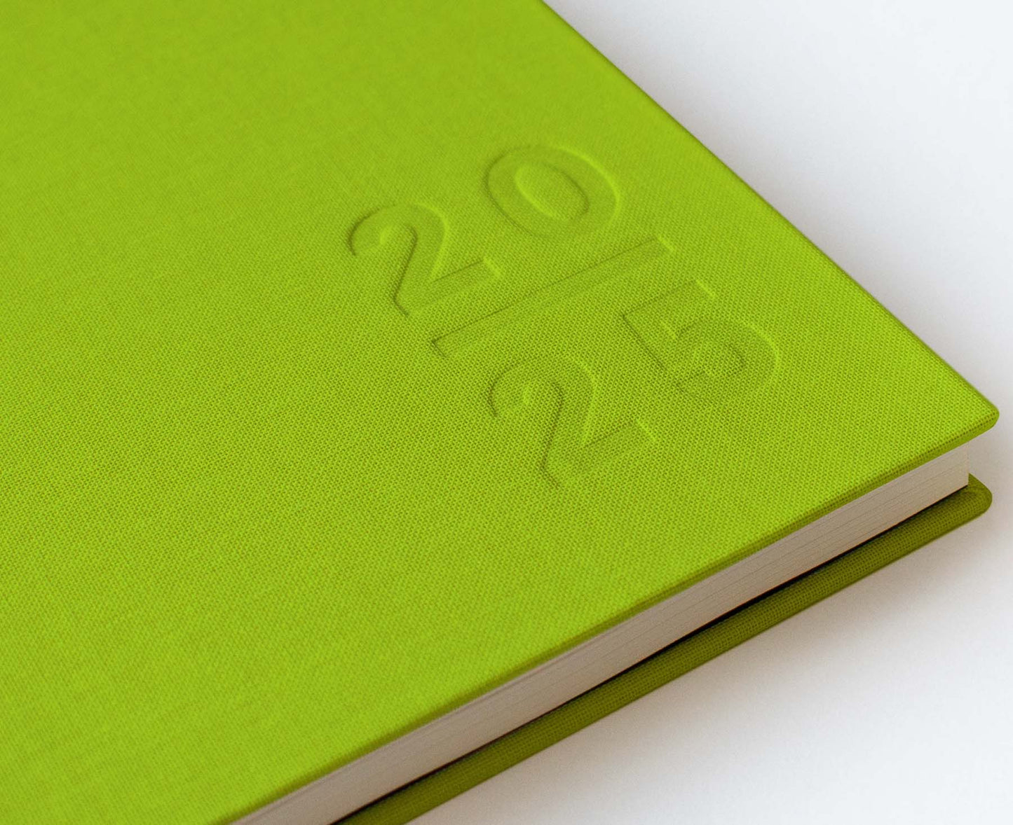 Blank Canvas Lime Green 2025 Diary