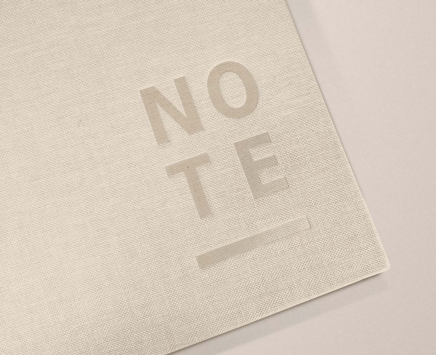 Blank Canvas Ivory A5 Hardback Lined Notebook