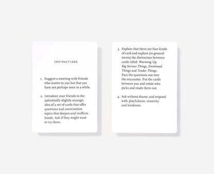 Meeting Friends Conversation Cards