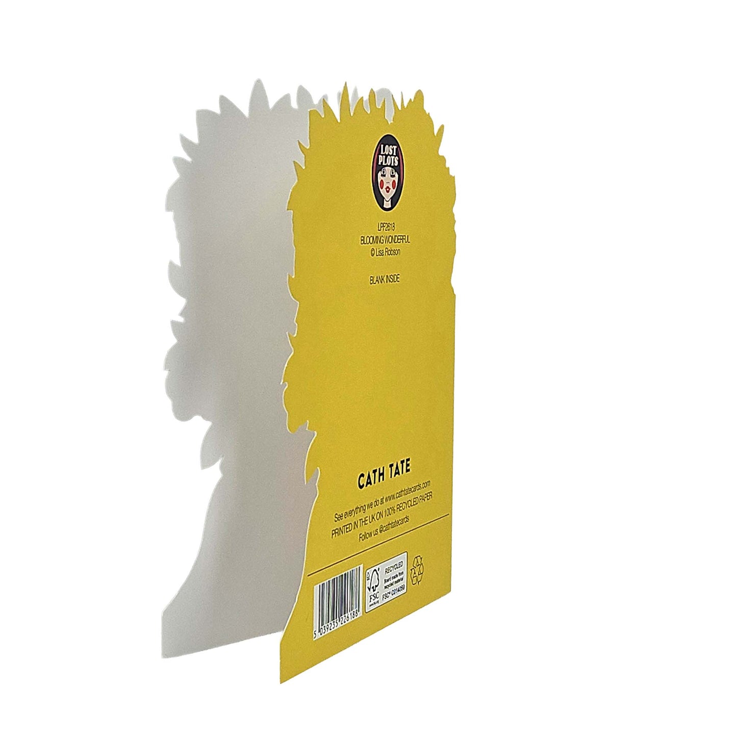 Blooming Wonderful Psychedelic Flowers Cutout Card