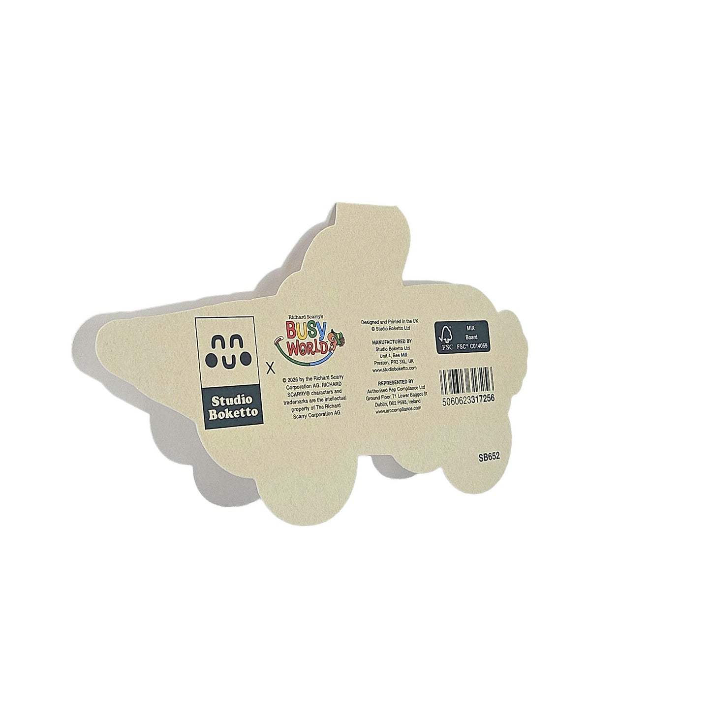 Carrot Bunny Car Richard Scarry Cutout Card