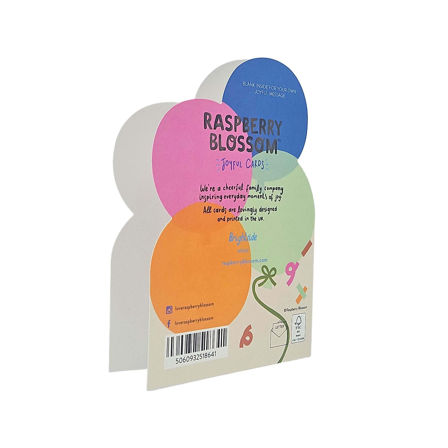 Happy Birthday to you Balloons Cutout Birthday Card