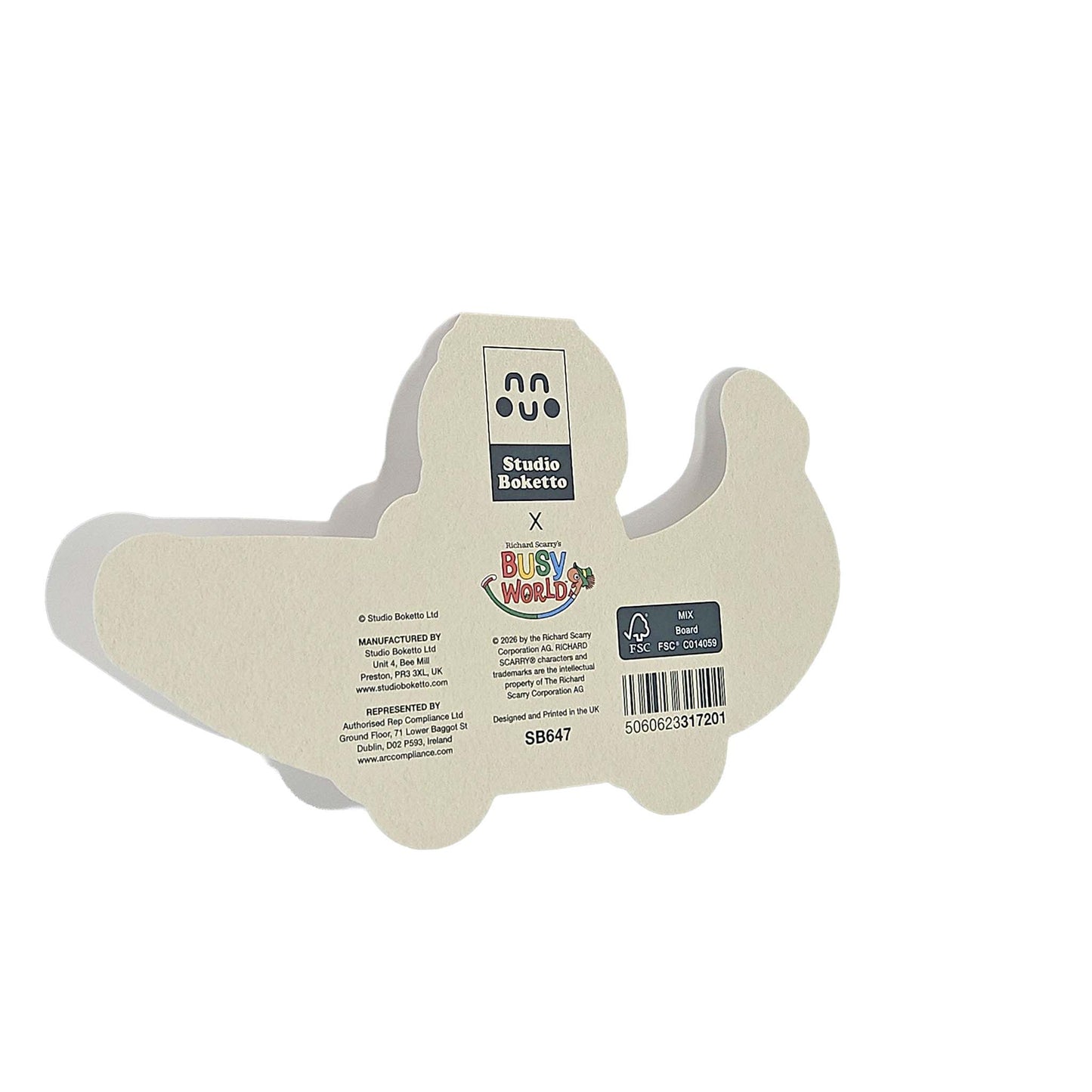 Bananas Gorilla Car Richard Scarry Cutout Card