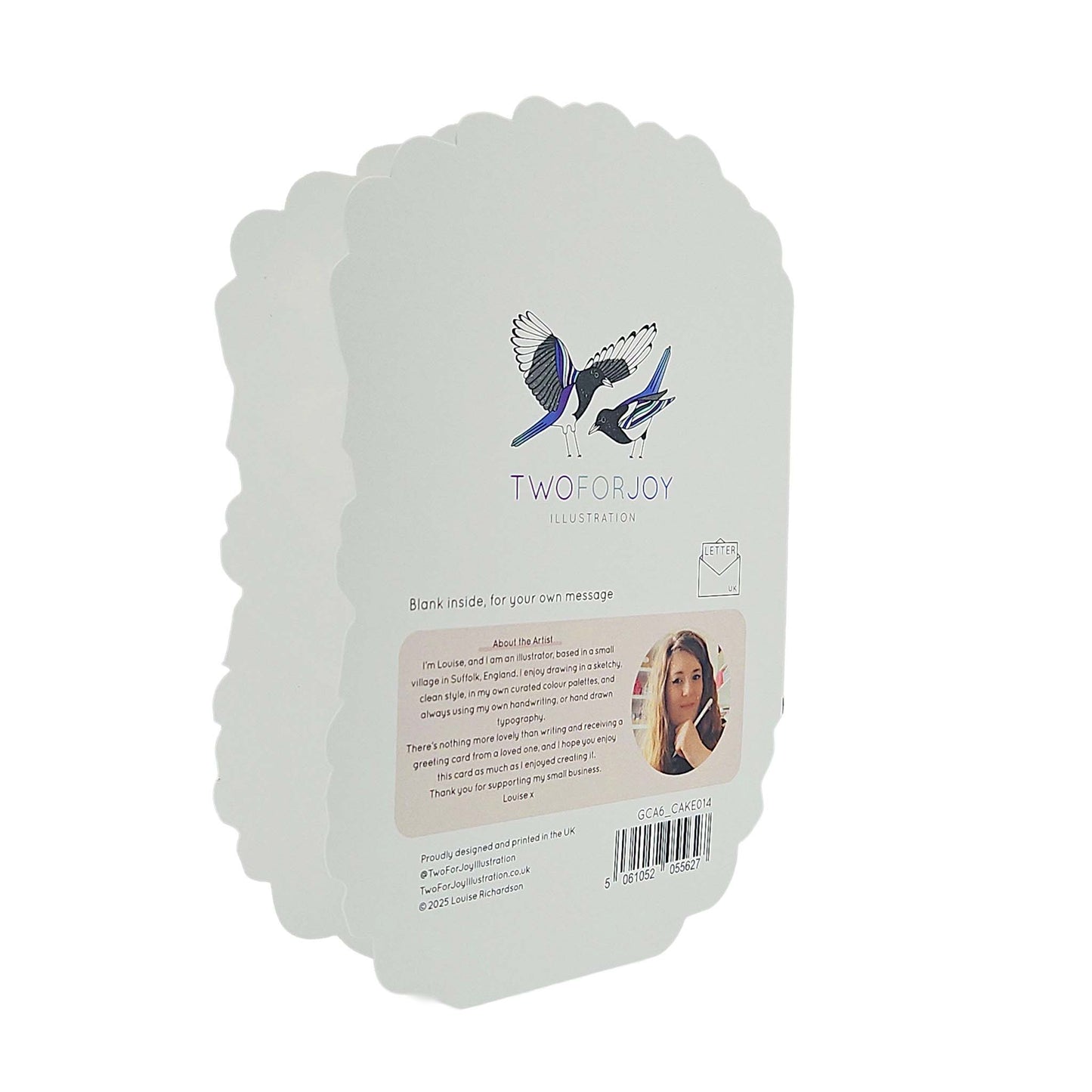 Calories Don’t Count Spot Varnish Cutout Chocolate Cake Birthday Card
