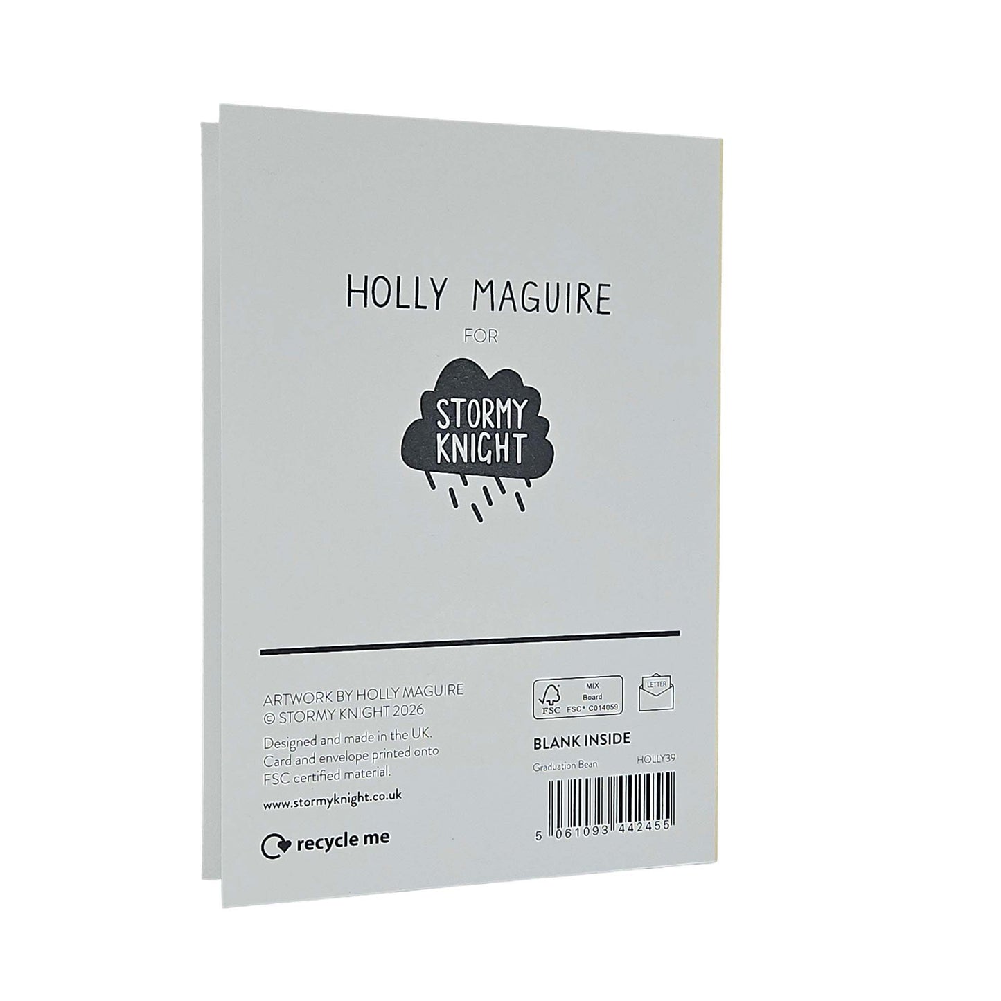 Clever Human Bean Gold Foiled Graduation Card