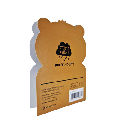 Big Mouthed Bear Die Cut Kids Birthday Card