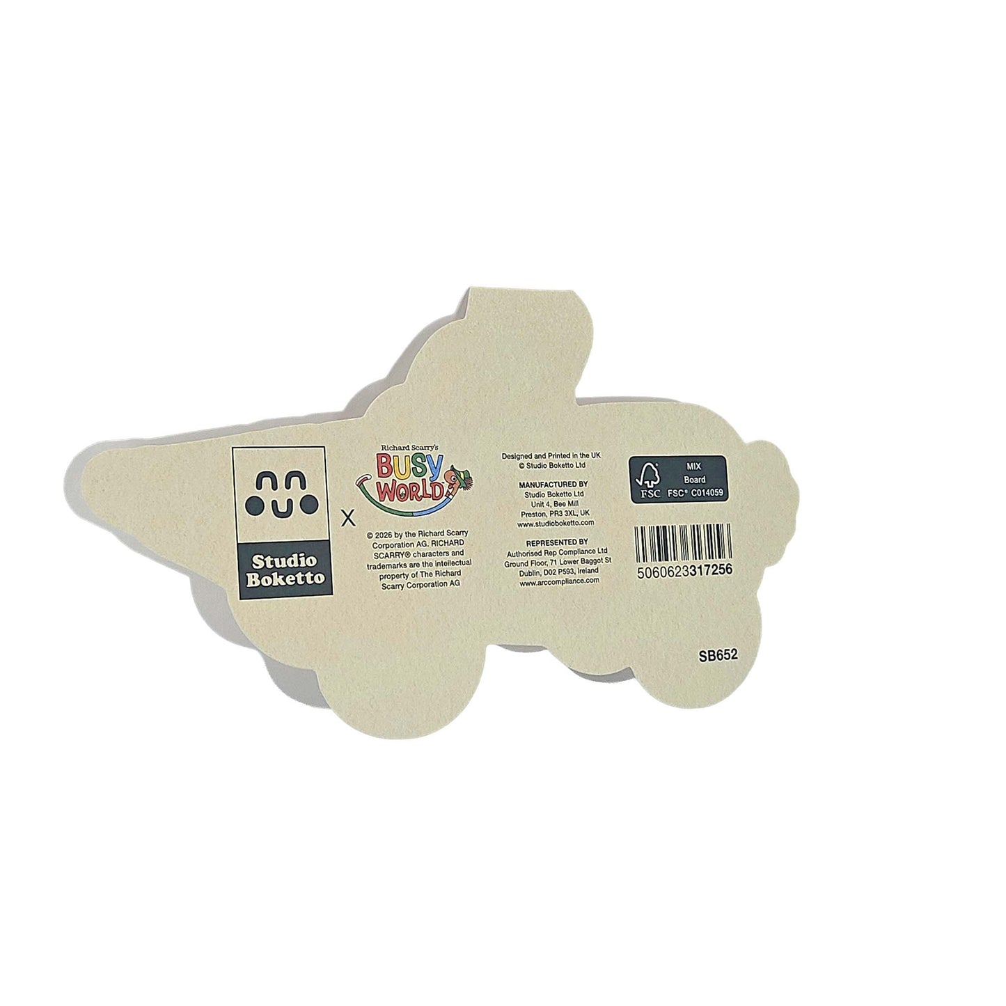 Carrot Bunny Car Richard Scarry Cutout Card
