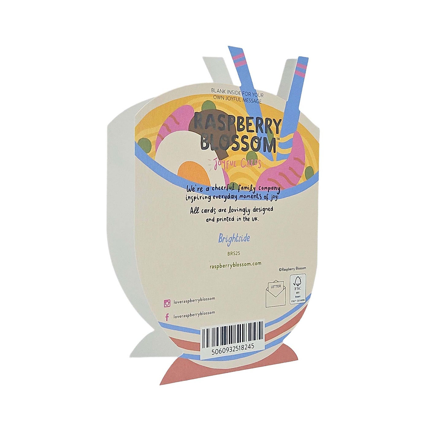 Oodles of Birthday Love Noodles Cutout Birthday Card