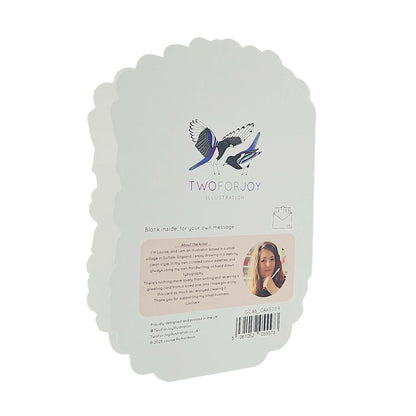 Baby in Bloom Spot Varnish Cutout Cake Pregnancy Card