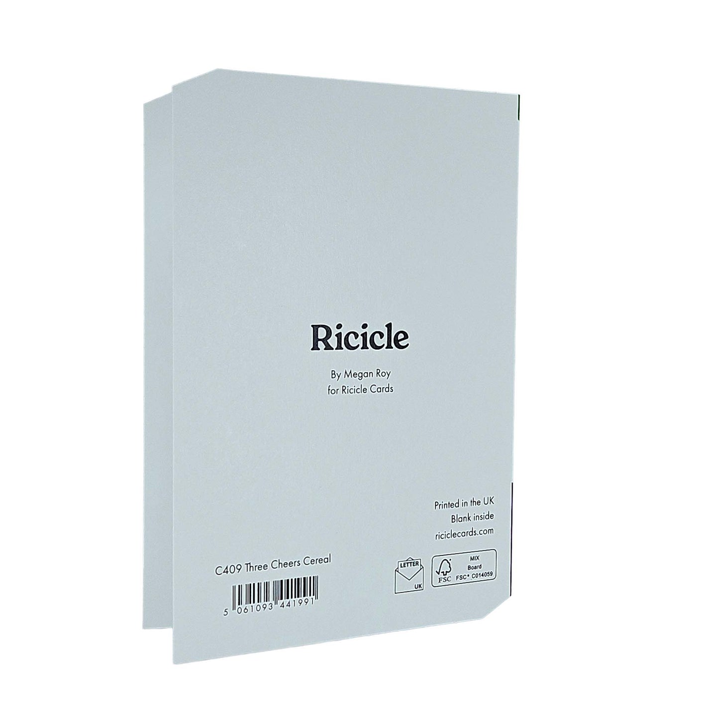 Three Cheers Cereal Spot Gloss Birthday Card