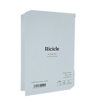 Three Cheers Cereal Spot Gloss Birthday Card