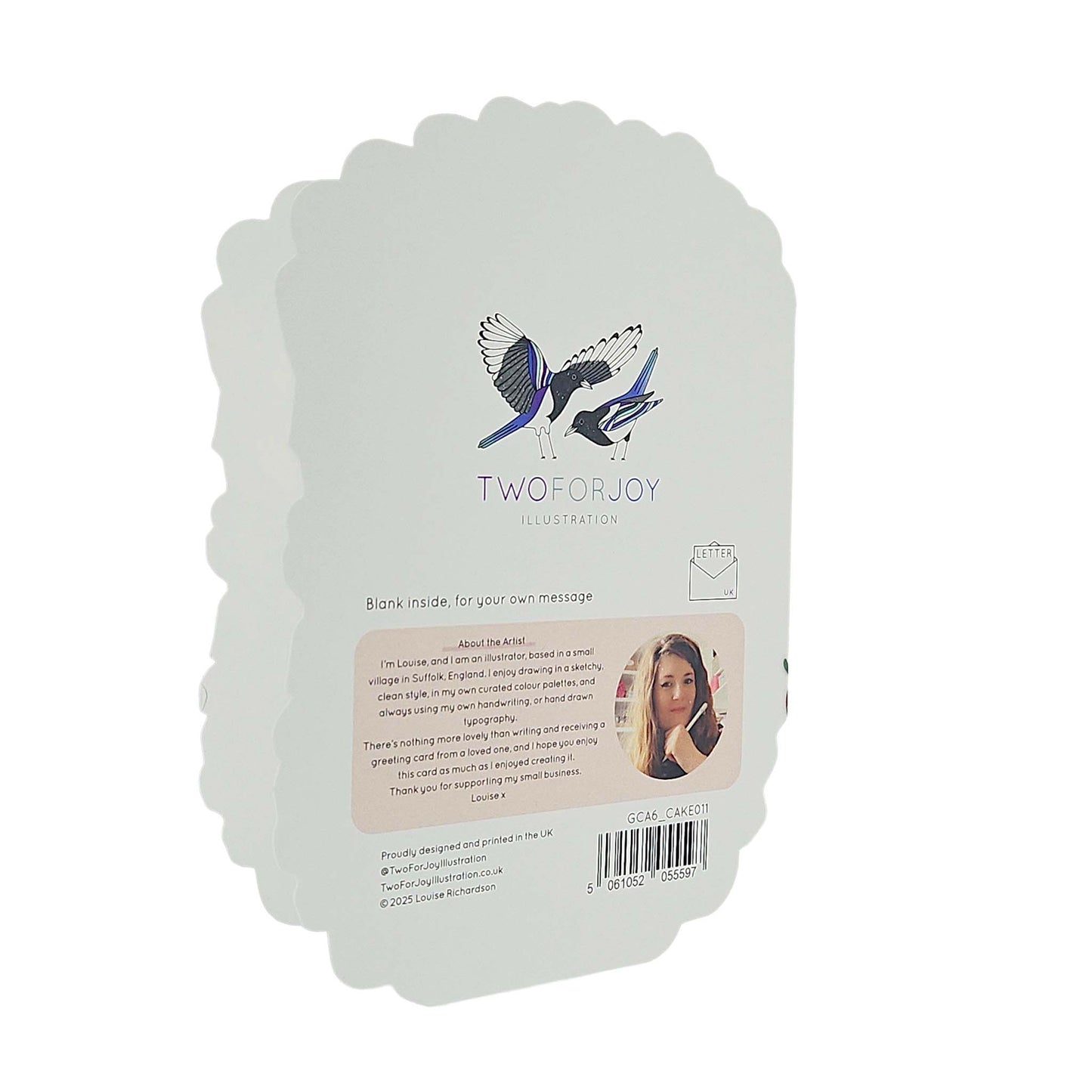 Berry Best Mum Spot Varnish Cutout Cake Mother's Day Card