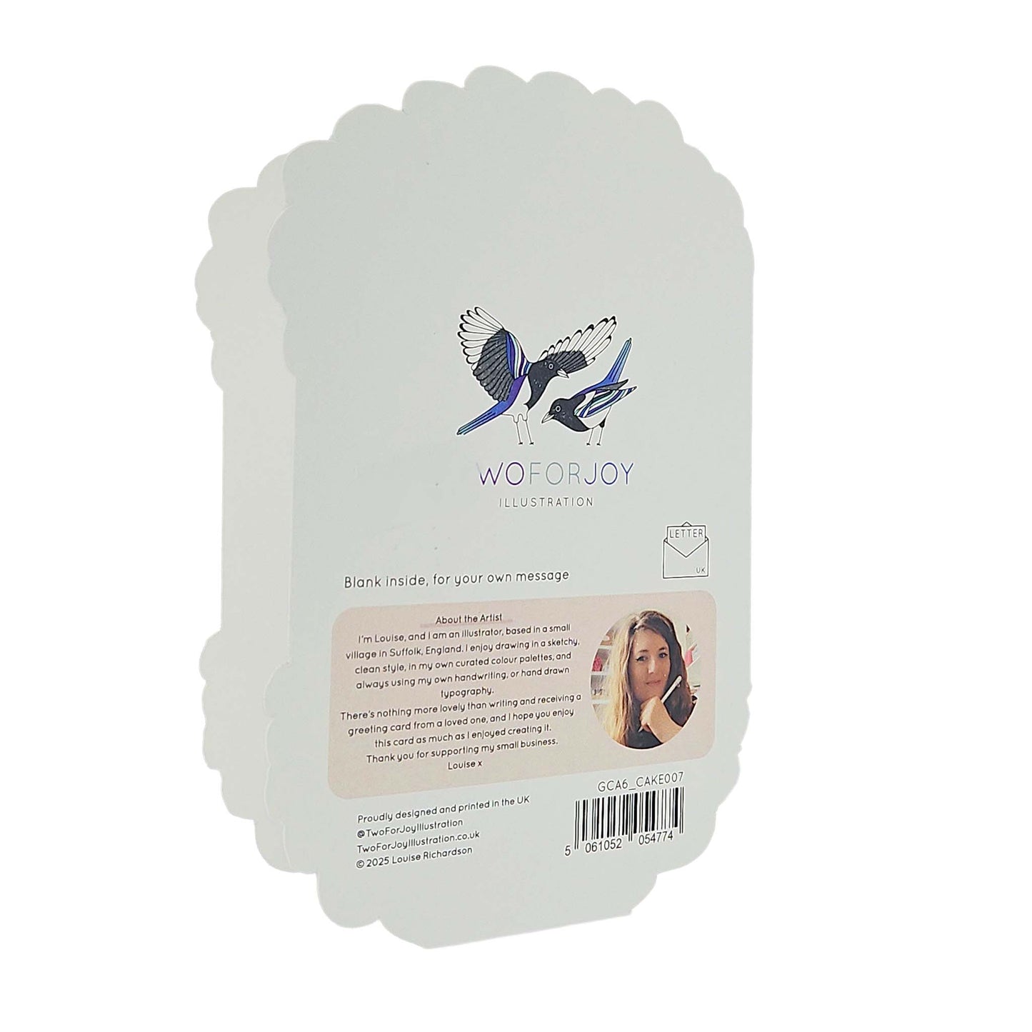 Birthday Gal Sprinkles Spot Varnish Cutout Cake Birthday Card