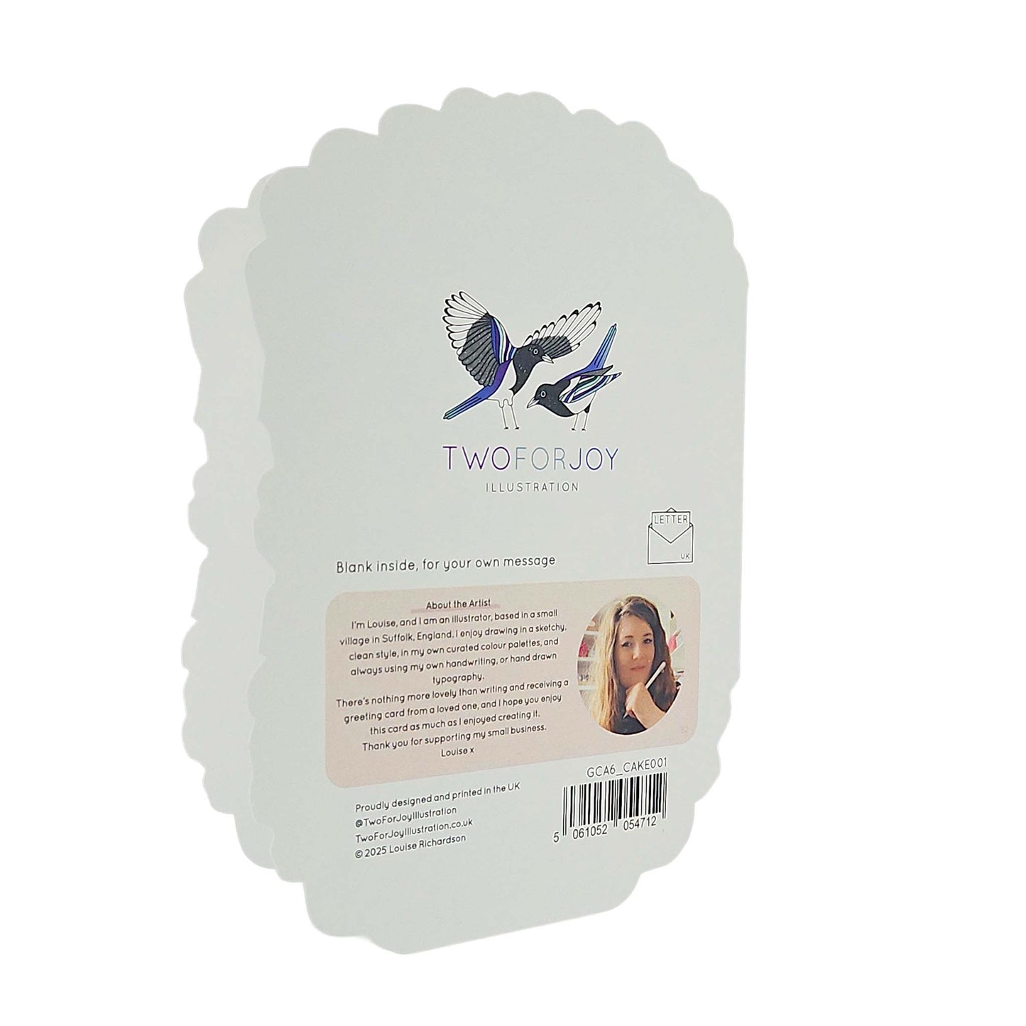 One Year Hotter Spot Varnish Cutout Cake Birthday Card