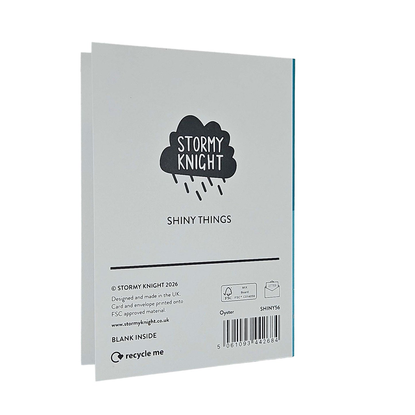 The World Is Your Oyster Holographic Foiled Congratulations Card