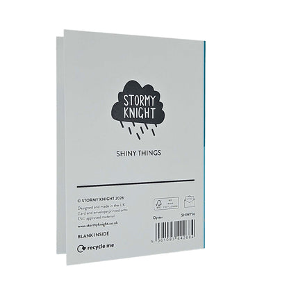 The World Is Your Oyster Holographic Foiled Congratulations Card