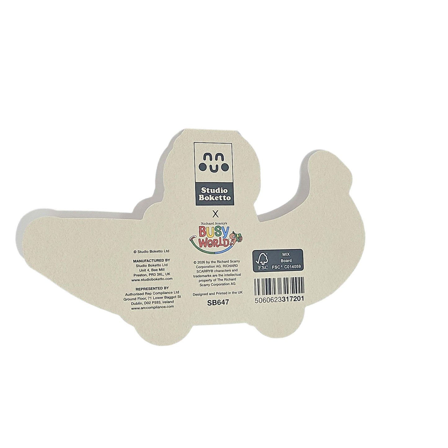 Bananas Gorilla Car Richard Scarry Cutout Card