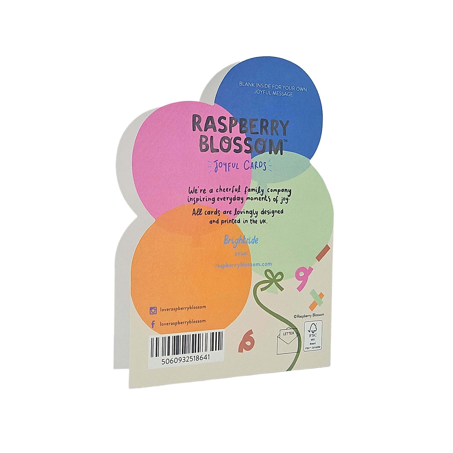Happy Birthday to you Balloons Cutout Birthday Card