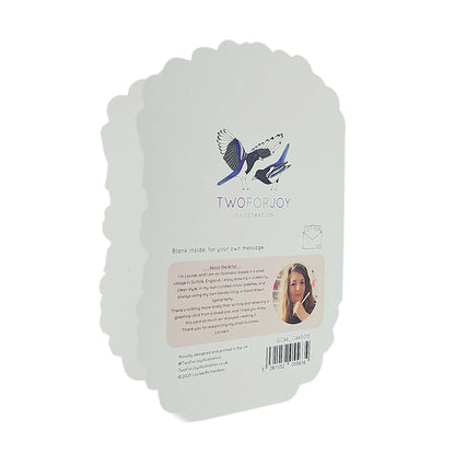 Happy Cake Day Spot Varnish Cutout Caramel Cake Birthday Card