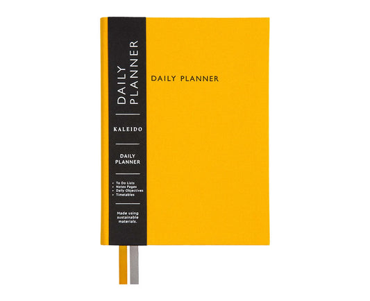 Yellow Fabric B6 Daily Planner