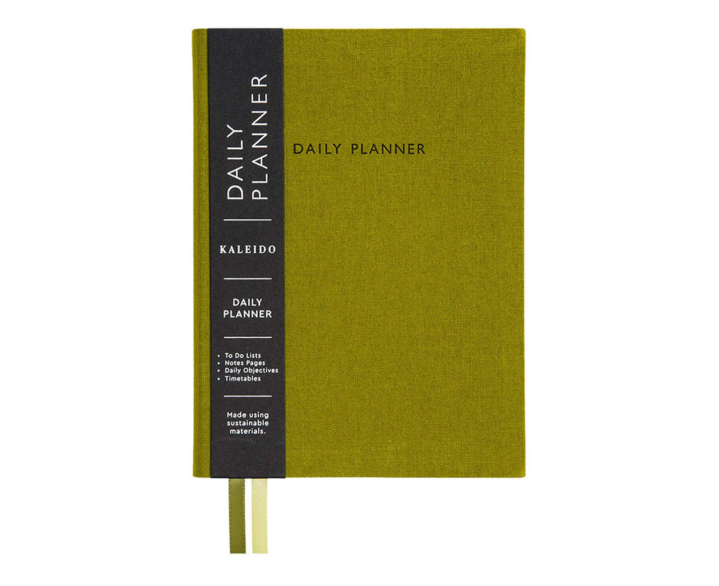 Olive Green Fabric B6 Daily Planner