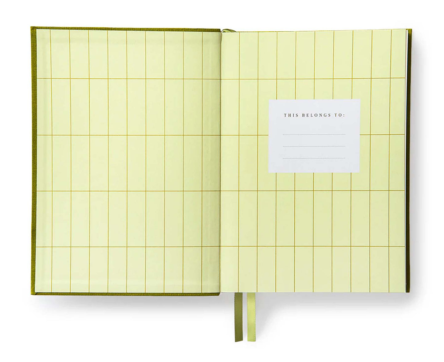 Olive Green Fabric B6 Daily Planner