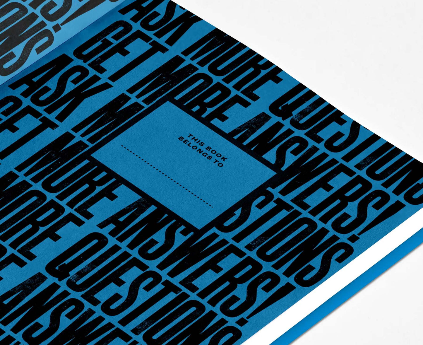 Anthony Burrill Get More Answers! A5 Lined Notebook