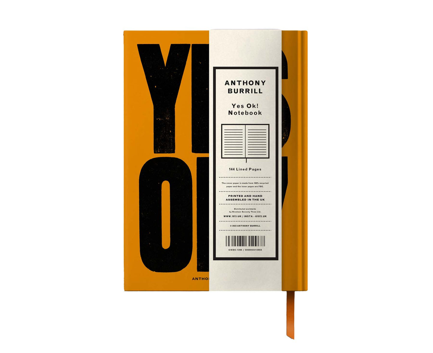 Anthony Burrill Yes OK! A5 Lined Notebook