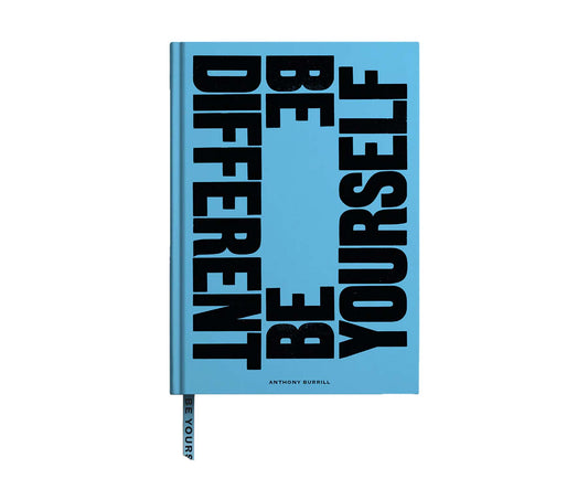 Anthony Burrill 'Be Different Be Yourself' A5 Plain Notebook