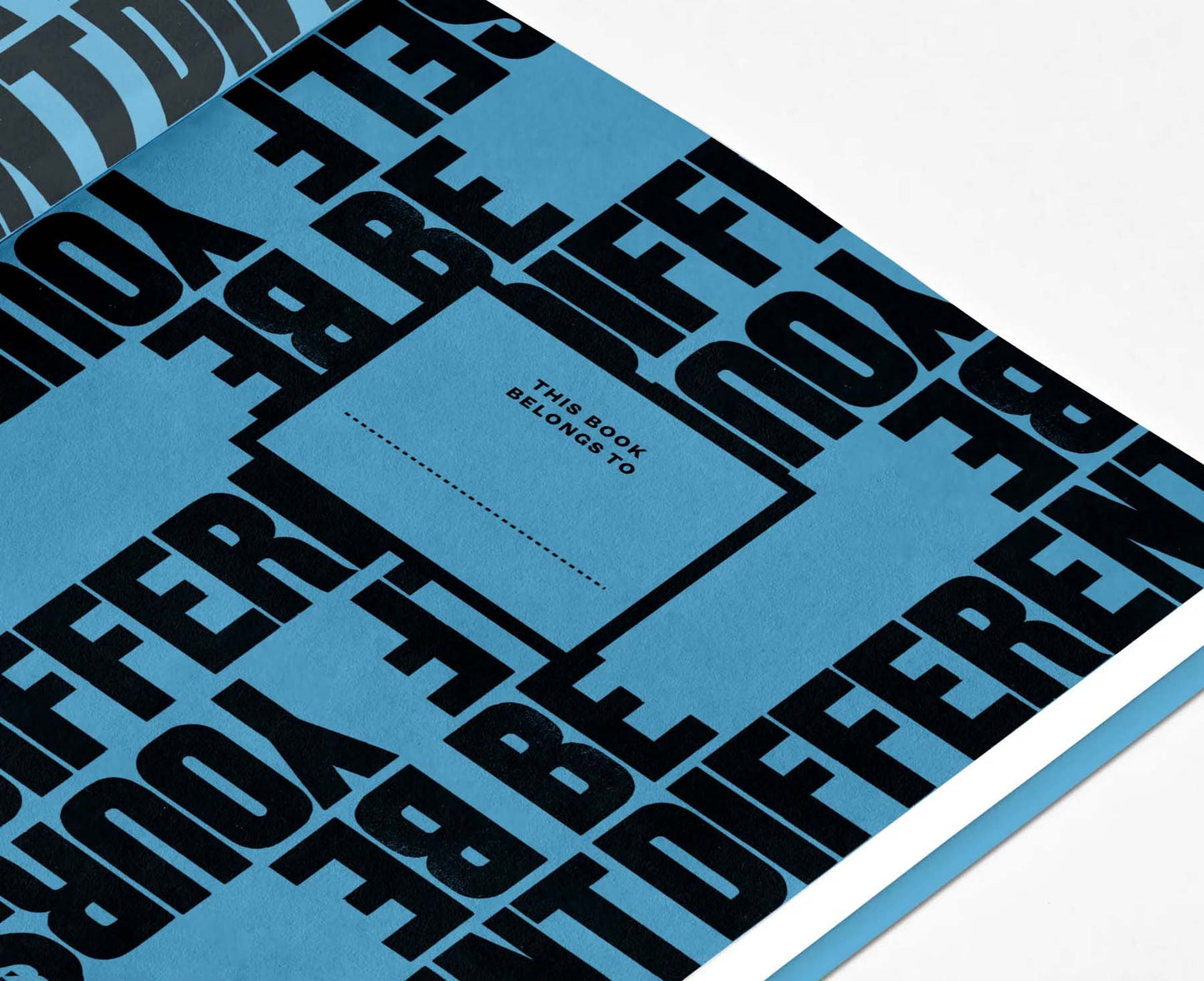Anthony Burrill 'Be Different Be Yourself' A5 Plain Notebook