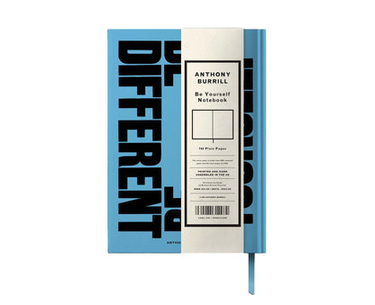 Anthony Burrill 'Be Different Be Yourself' A5 Plain Notebook