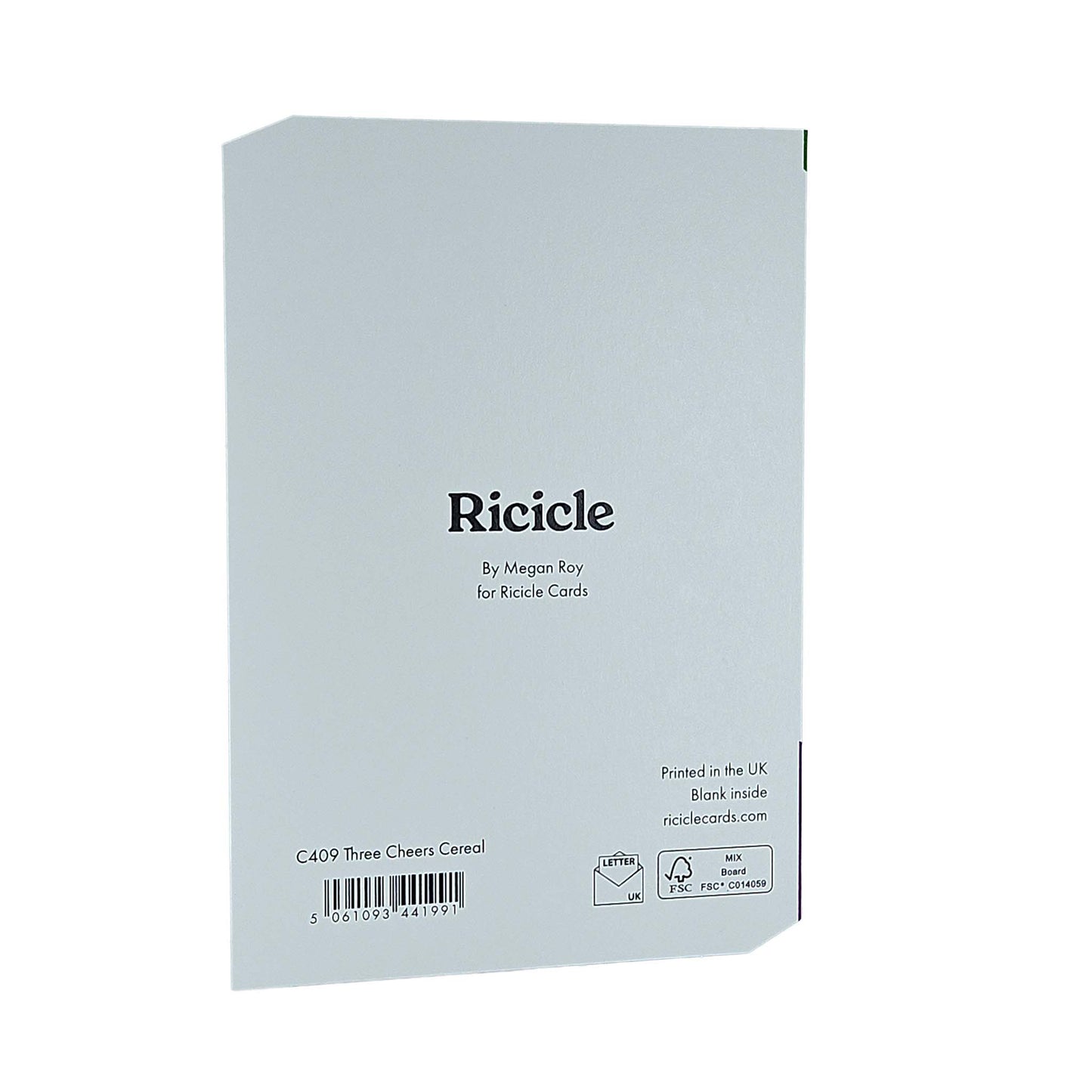 Three Cheers Cereal Spot Gloss Birthday Card