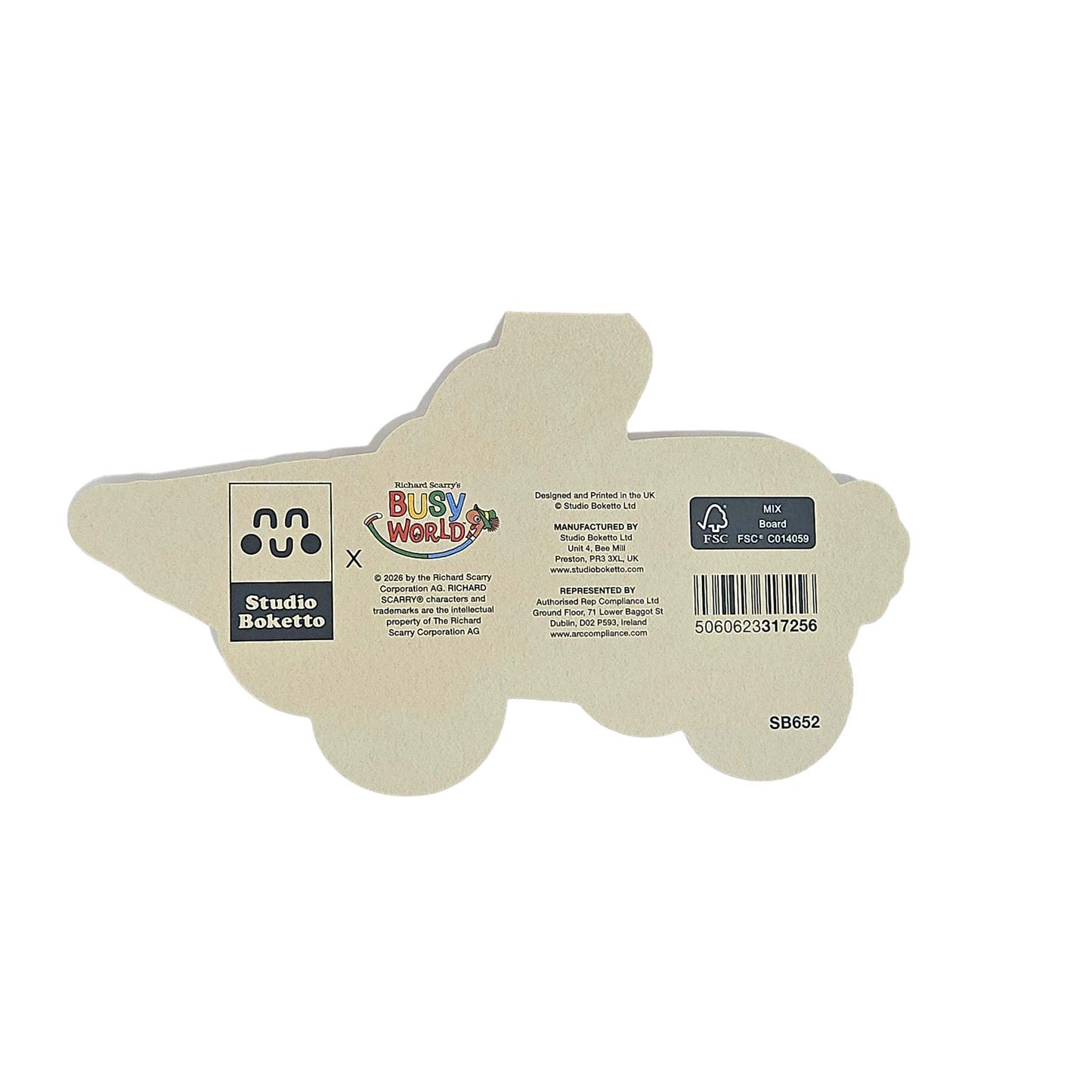Carrot Bunny Car Richard Scarry Cutout Card
