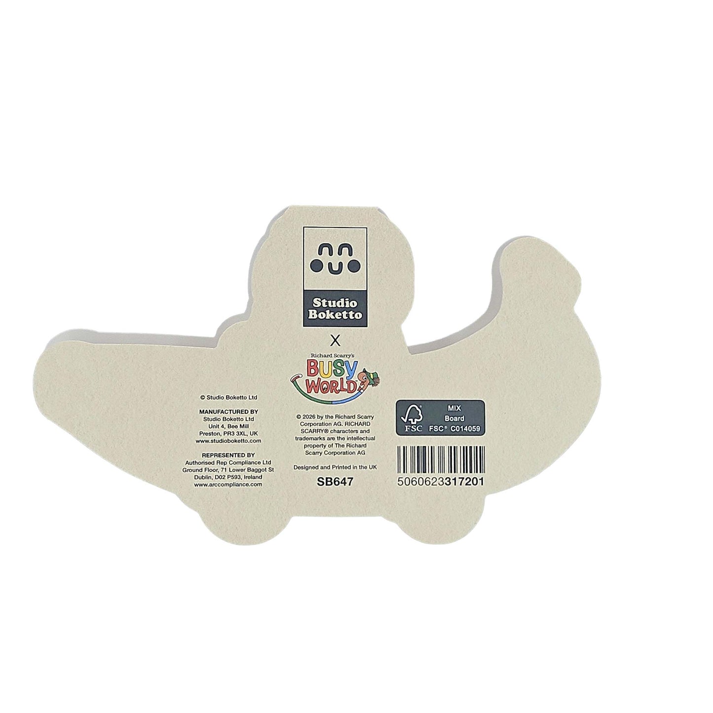 Bananas Gorilla Car Richard Scarry Cutout Card