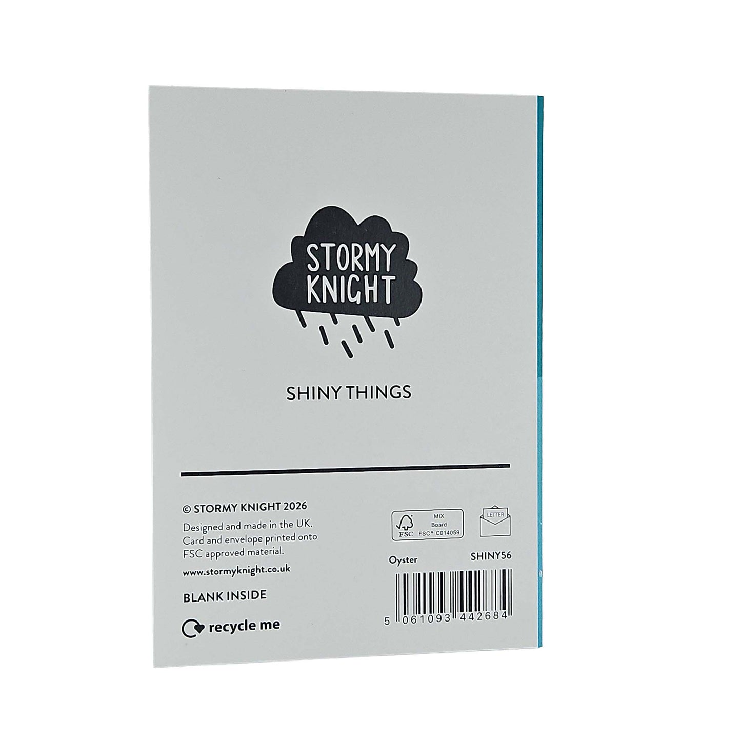 The World Is Your Oyster Holographic Foiled Congratulations Card
