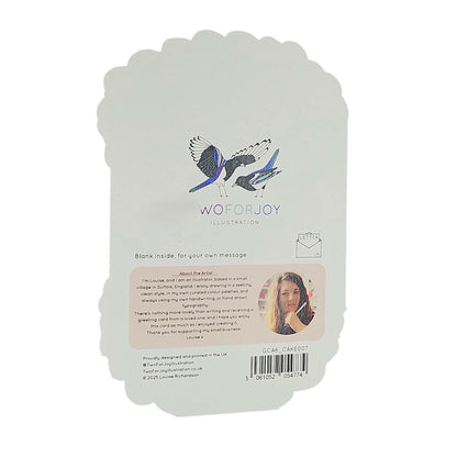 Birthday Gal Sprinkles Spot Varnish Cutout Cake Birthday Card