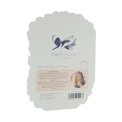 Baby in Bloom Spot Varnish Cutout Cake Pregnancy Card