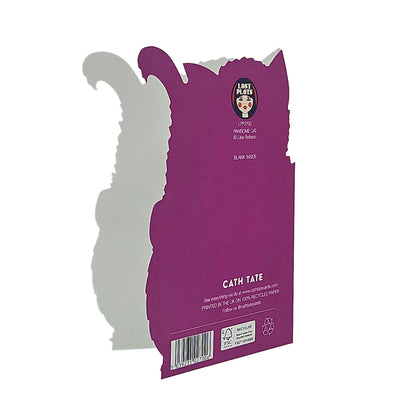 Pawesome Birthday Cat Cutout Birthday Card