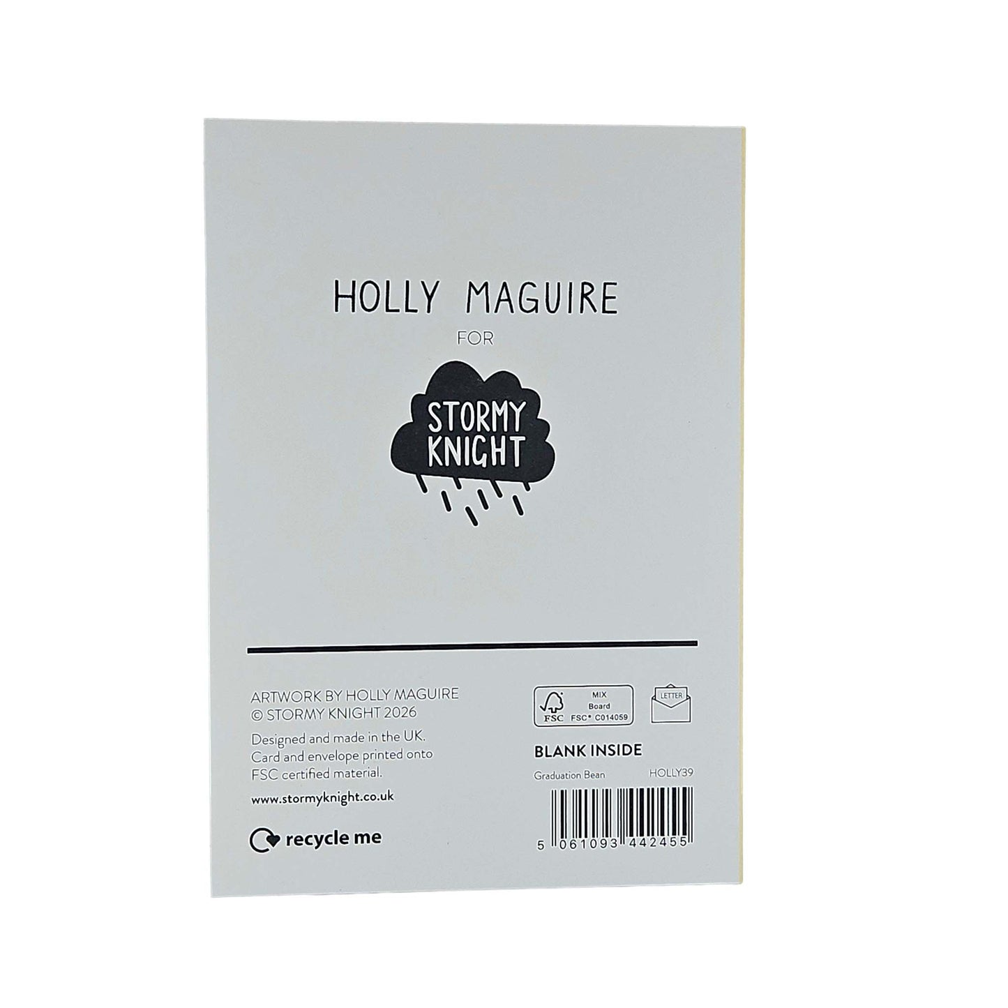 Clever Human Bean Gold Foiled Graduation Card