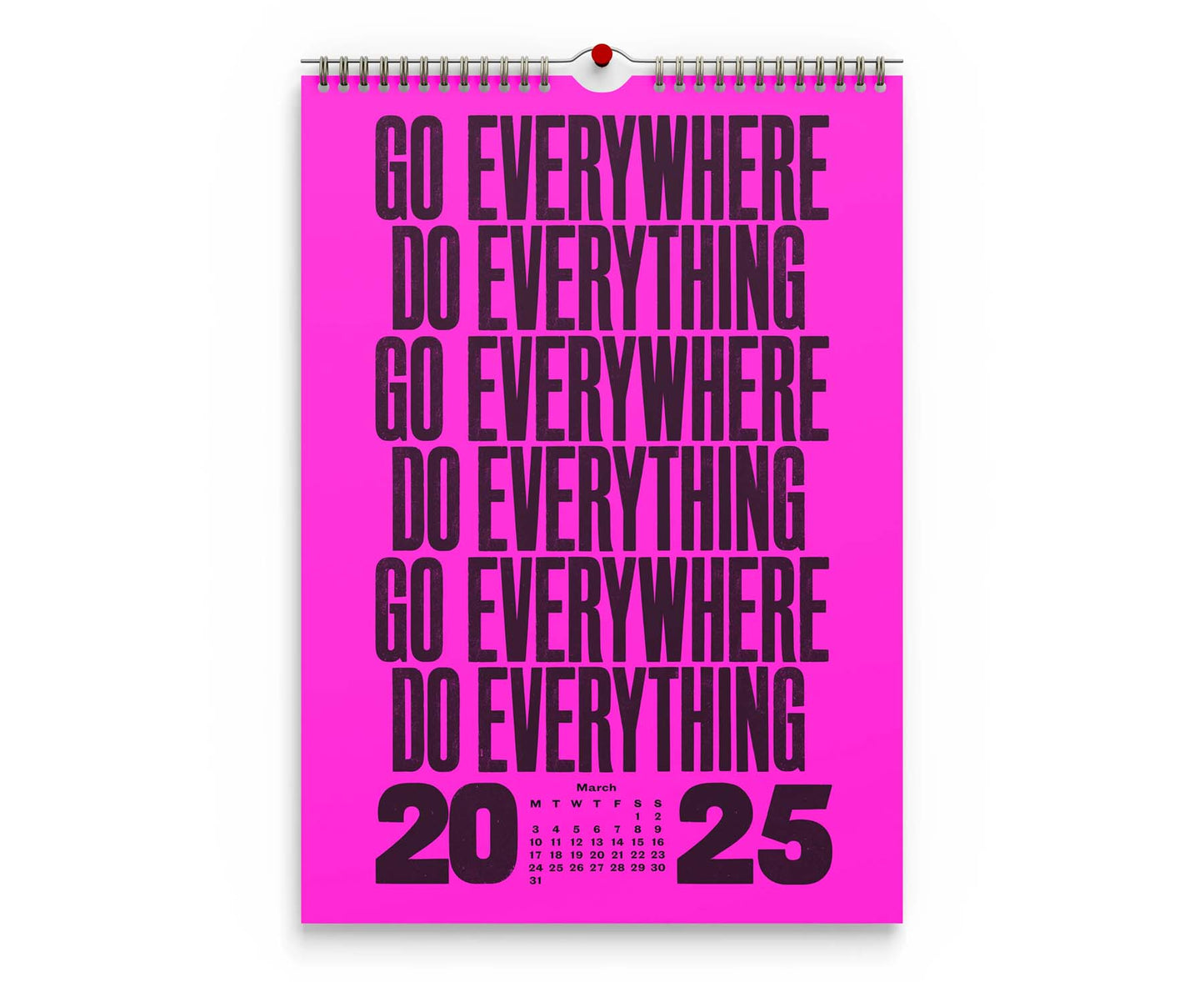 Anthony Burrill 2025 Wall Calendar