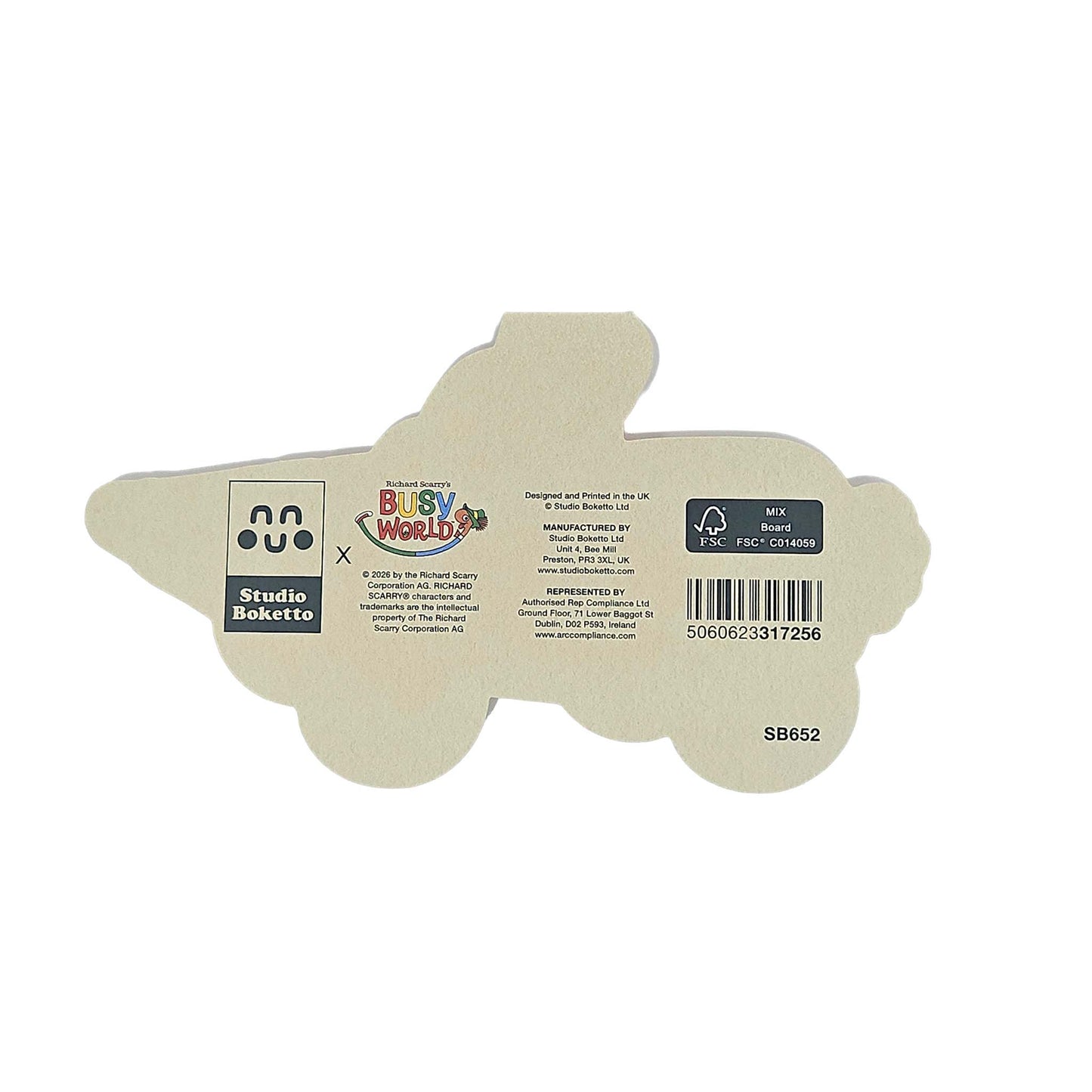Carrot Bunny Car Richard Scarry Cutout Card
