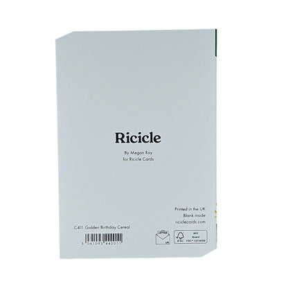 Rise and Shine Cereal Spot Gloss Birthday Card