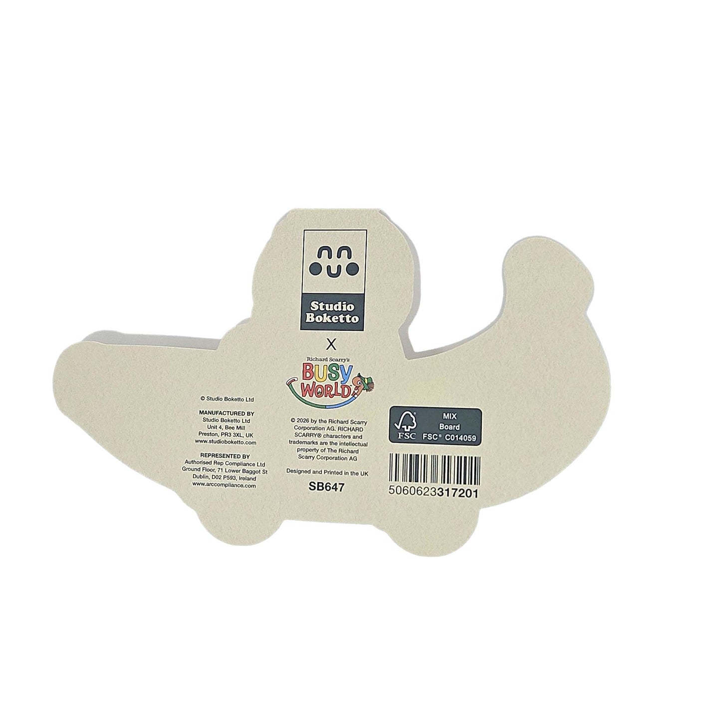 Bananas Gorilla Car Richard Scarry Cutout Card