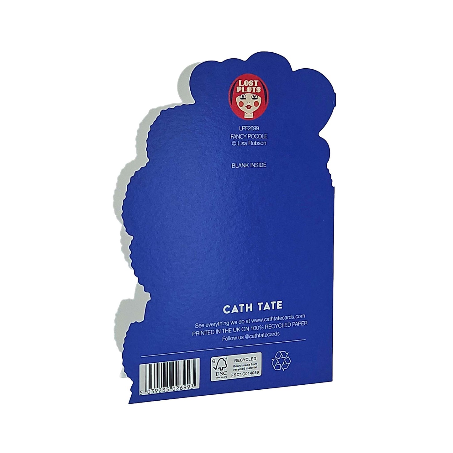 Happy Birthday Fancy Bitch Poodle Cutout Birthday Card