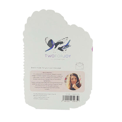 Twenty Something Silver Foiled Cutout Heart Cake Birthday Card